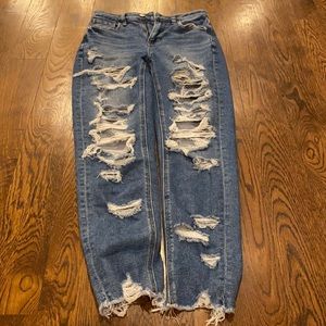 Women’s Ripped Mom Jean - Size 00 Regular